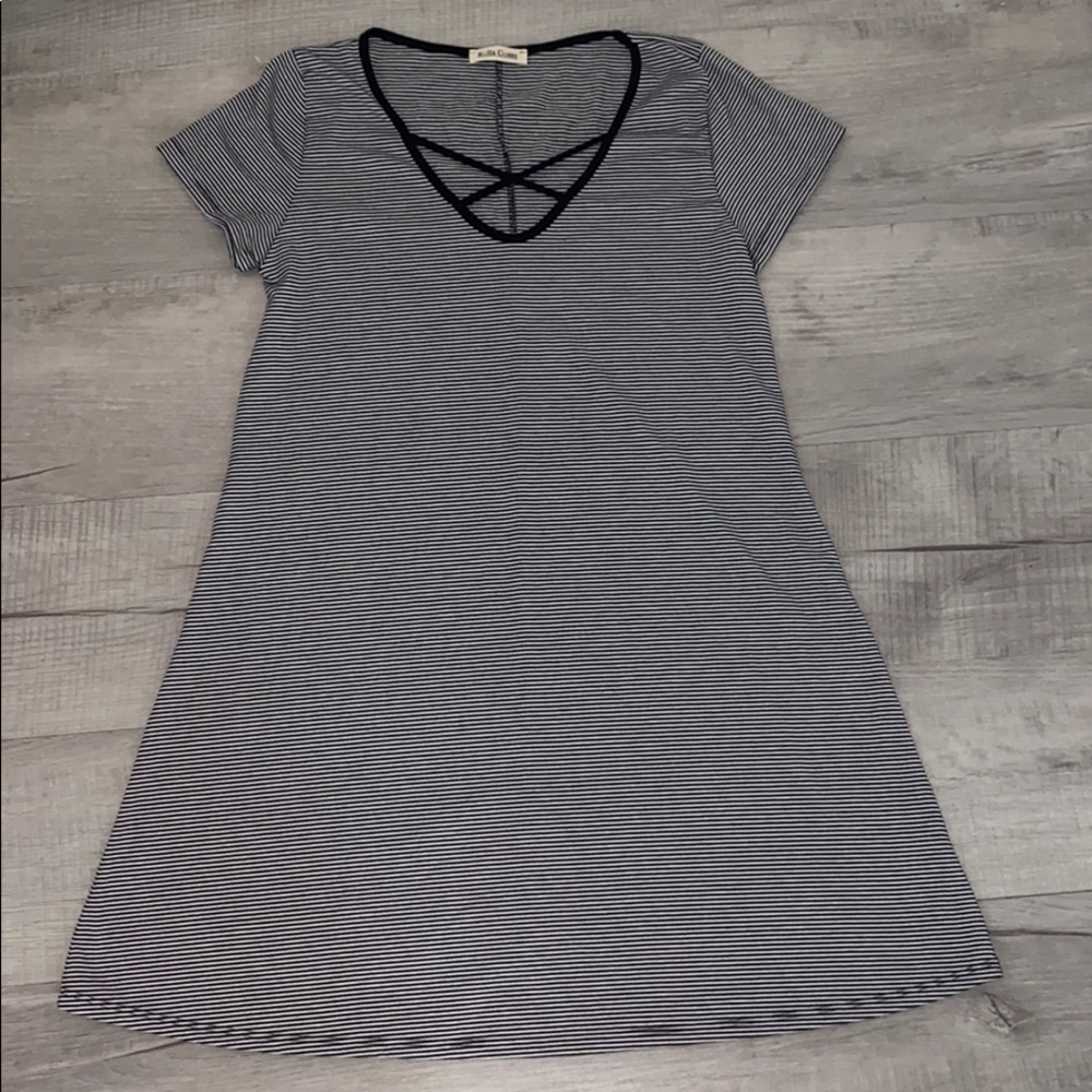 Striped Mid Dress